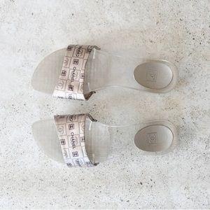 🤍 CHANEL Shoes Sandals Mules Slides size 37 EU